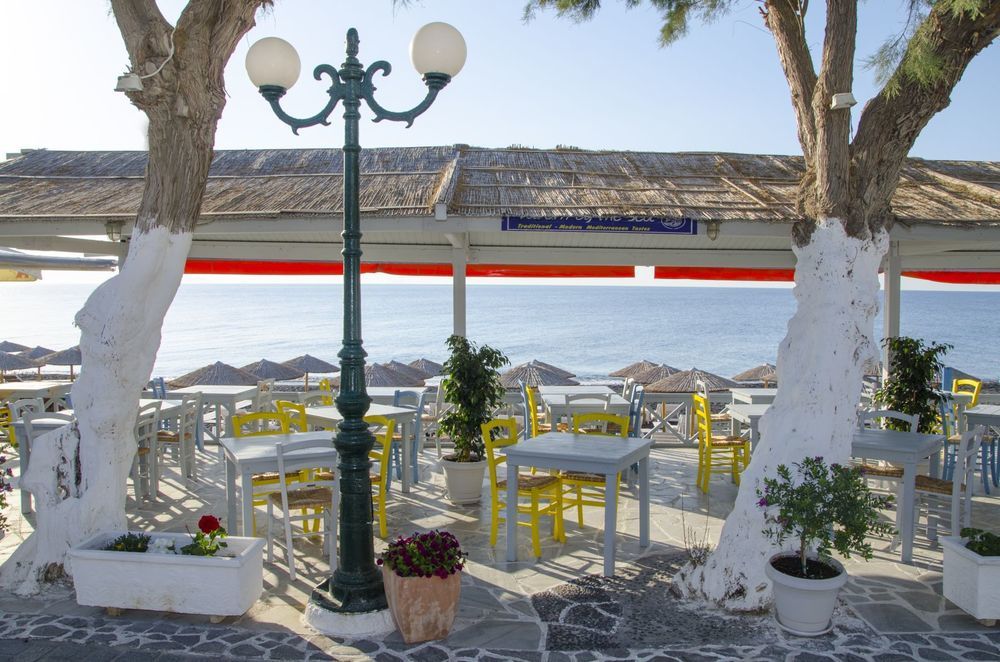 Rk Beach Hotel Камари Ресторан фото