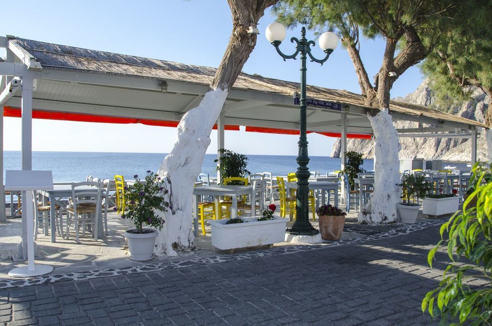 Rk Beach Hotel Камари Ресторан фото