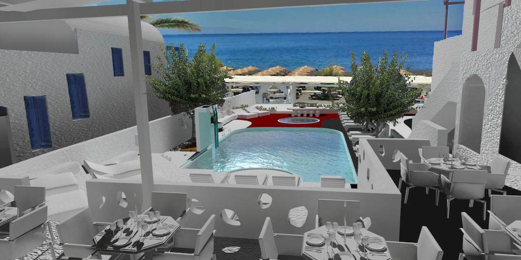 Rk Beach Hotel Камари Экстерьер фото